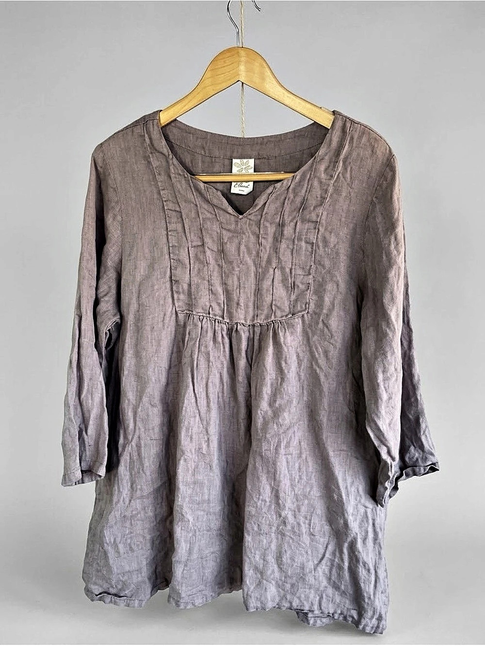 Match Point Purple Linen-Style Tunic